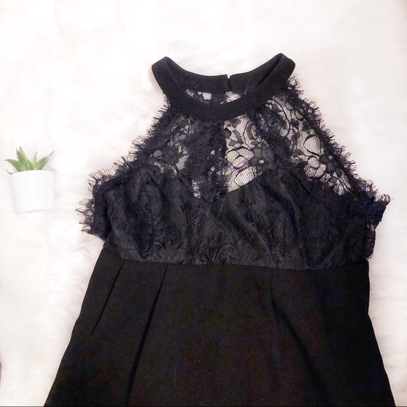 BCBG Generation Black Lace Babydoll Dress - Picture 4 of 8